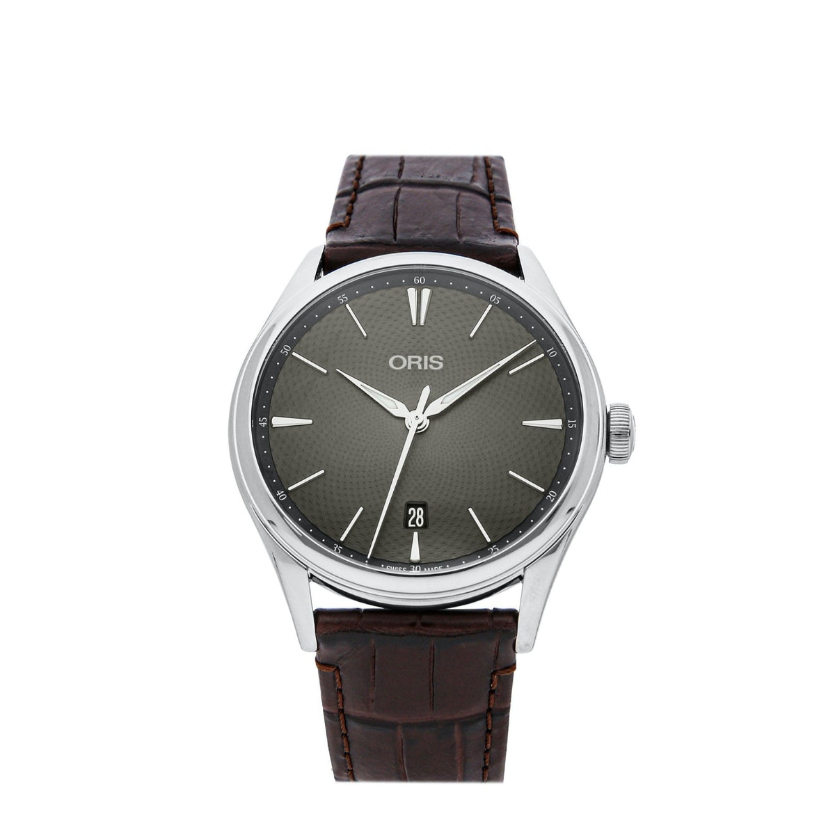 Oris  Men's 01-733-7721-4053-07-5-21-65FC Artelier Brown Leather Watch