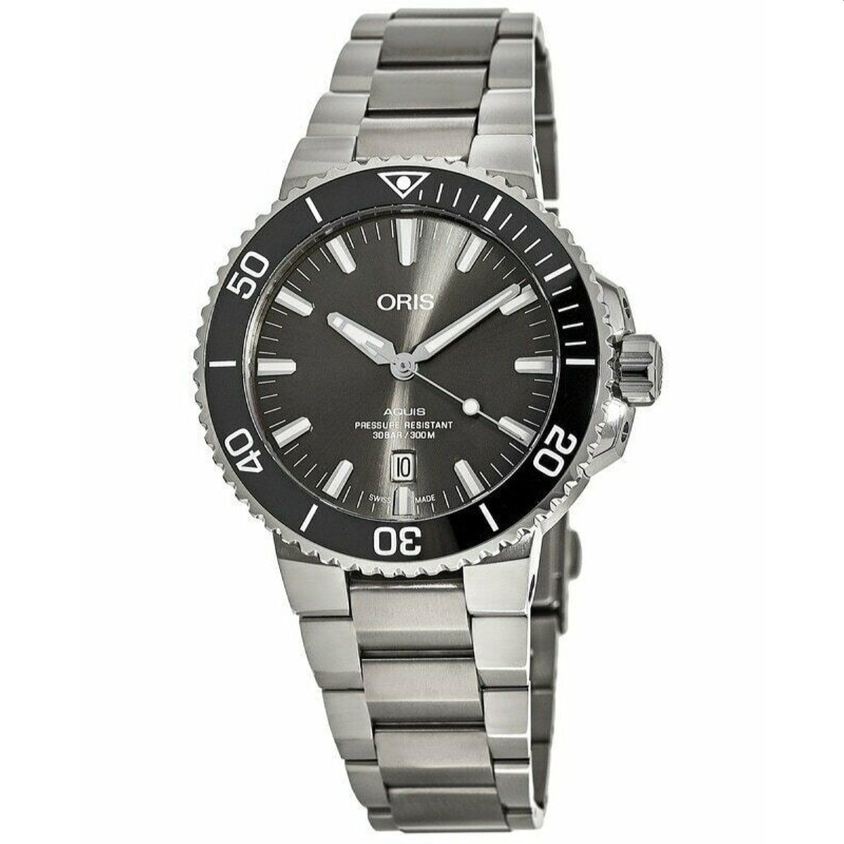 Oris  Men's 01-733-7730-7153-07-8-24-15PEB Aquis Stainless Steel Watch