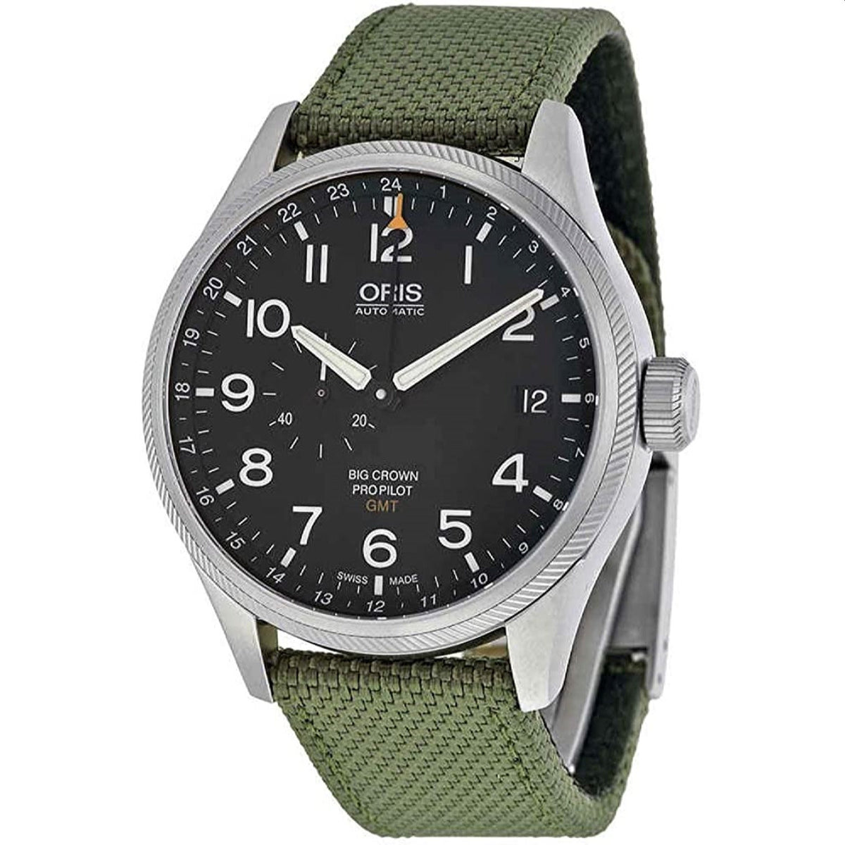 Oris  Men's 01-748-7710-4164-07-5-22-14FC Big Crown Green Textile Watch