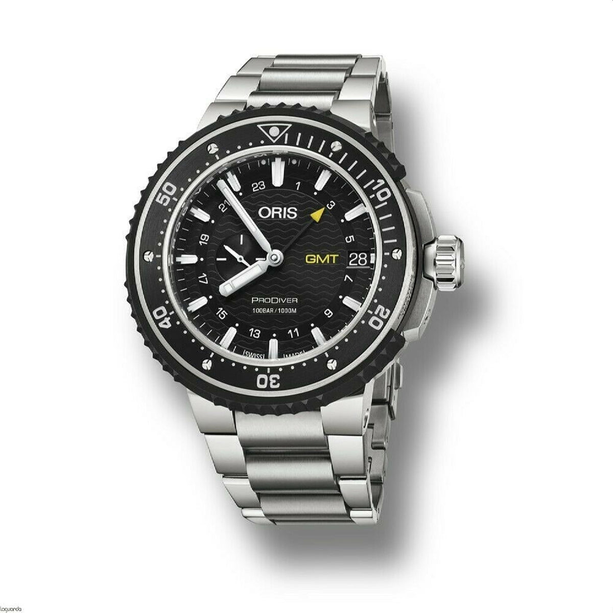 Oris  Men's 01-748-7748-7154-07-8-26-74PEB ProDiver GMT Grey Titanium Watch
