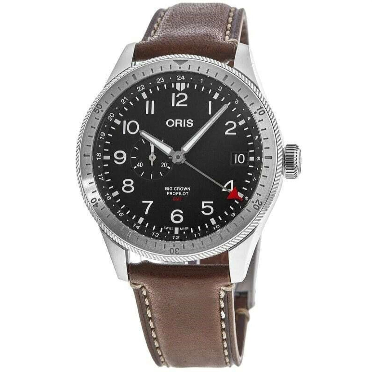 Oris  Men's 01-748-7756-4064-07-5-22-07LC Big Crown Brown Leather Watch