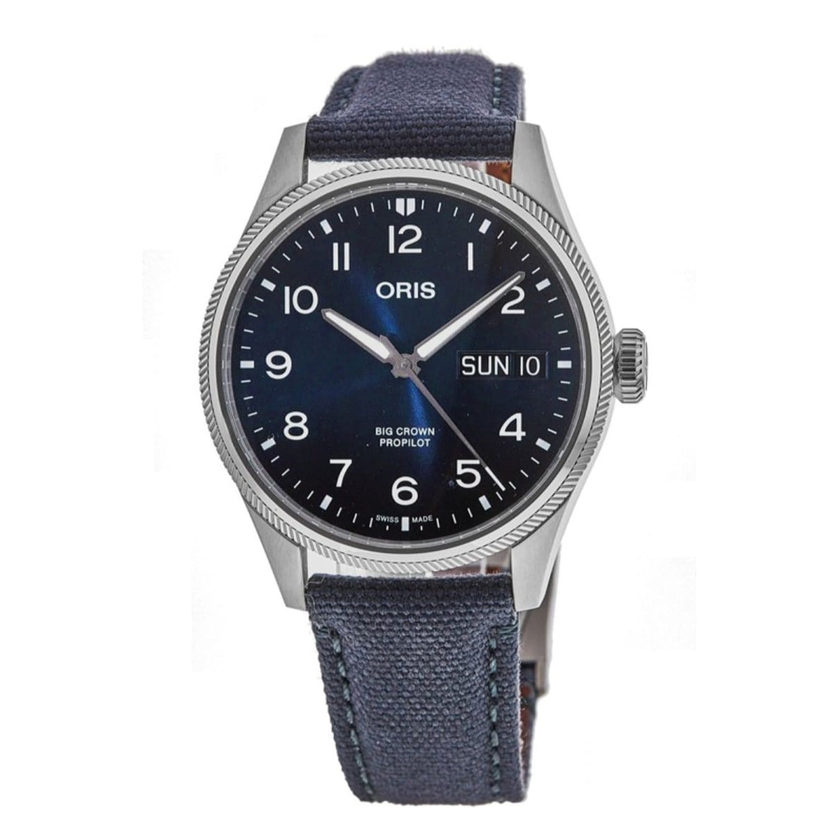 Oris  Men's 01-752-7760-4065-07-3-22-05LC Big Crown Grey Textile Watch
