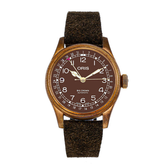 Oris Big Crown Bronze Pointer Date Unisex Watch Band 07 5 20 74BR