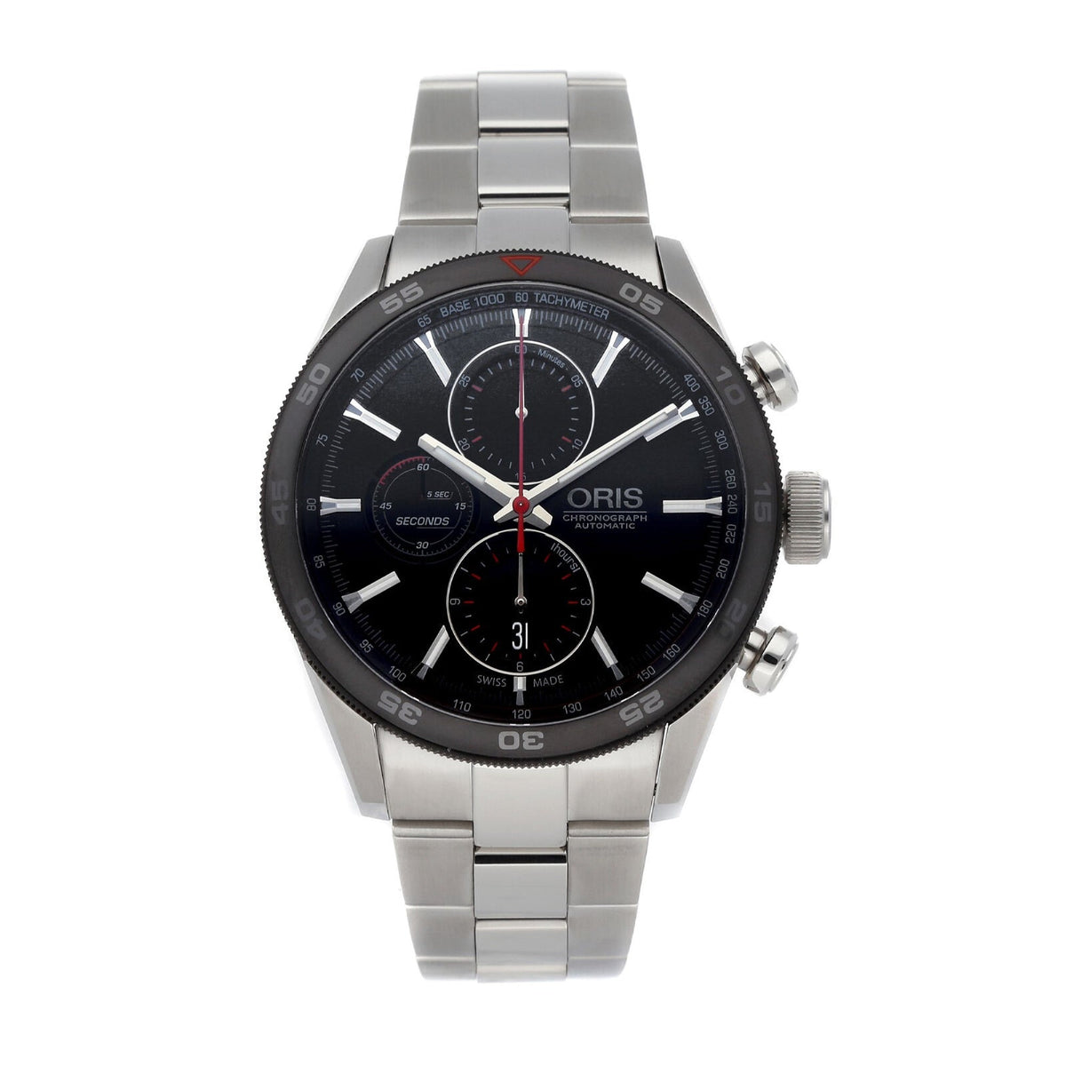 Oris  Men's 01-774-7661-4424-07-8-22-87 Artix Chronograph Stainless Steel Watch