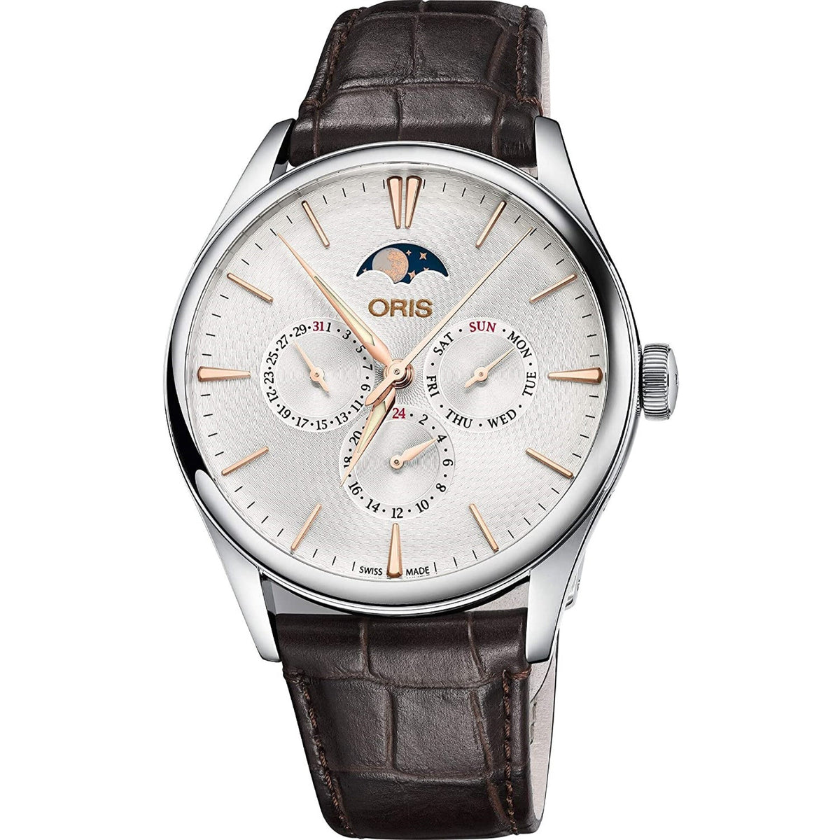 Oris  Men's 01-781-7729-4031-07-5-21-65FC Artelier Brown Leather Watch