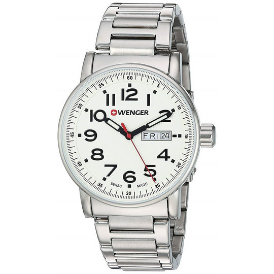 Wenger Men's 01.0341.102 Attitude Day and Date Stainless Steel Watch
