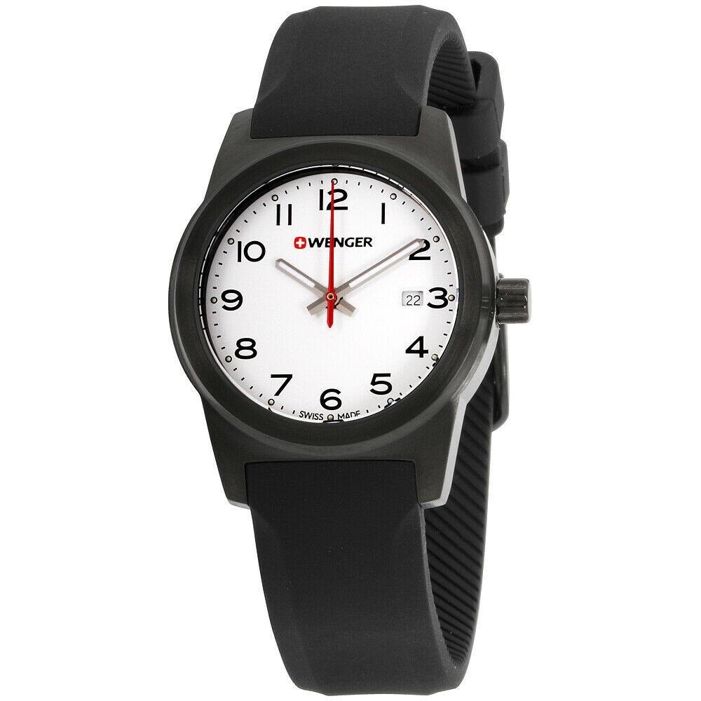 Wenger Women&#39;s 01.0411.135.CB Field Color Black Silicone Watch