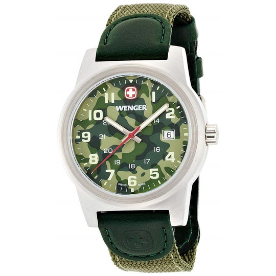 Wenger Men's 01.0441.105 Classic Color Green Nylon Watch