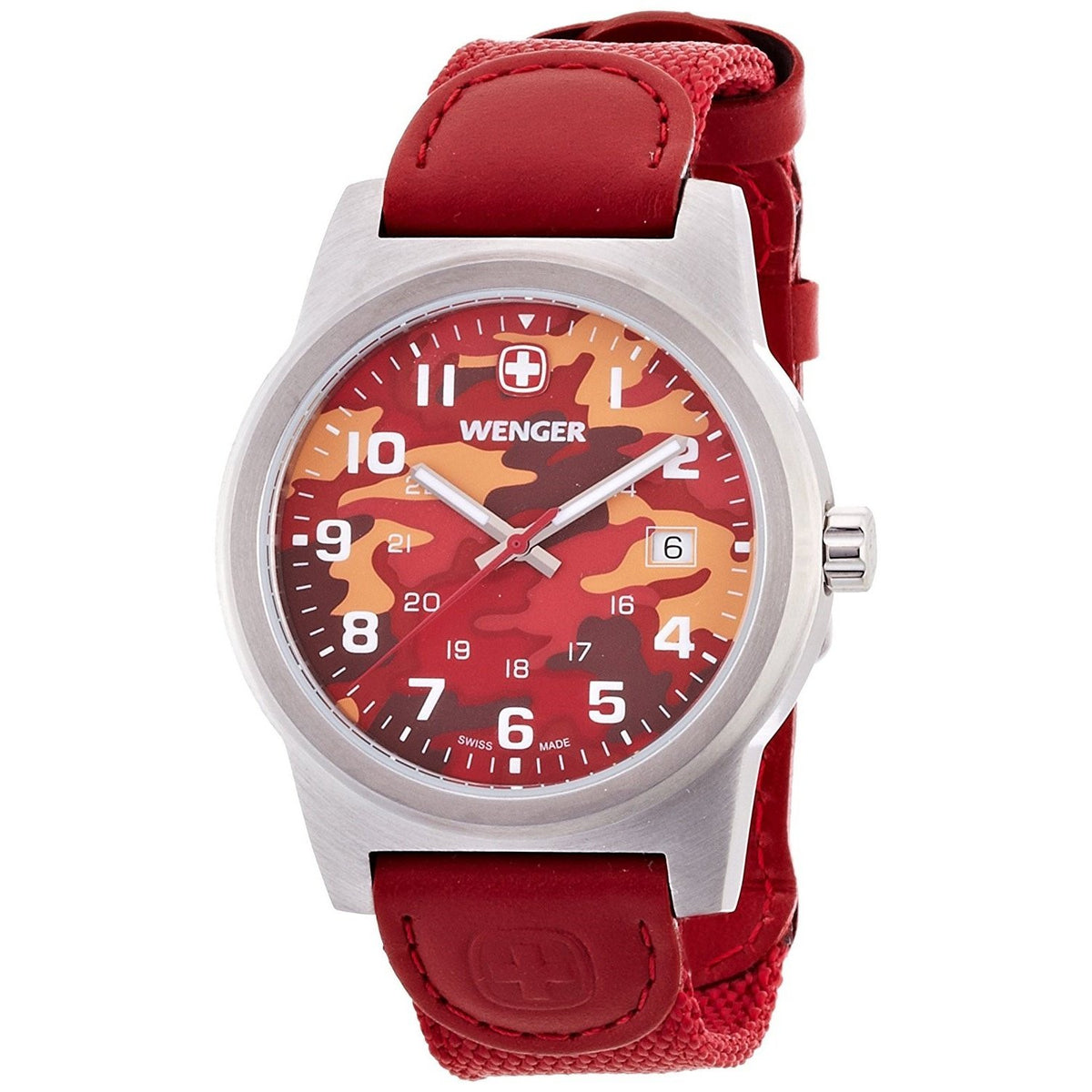 Wenger Men&#39;s 01.0441.111 Classic Color Red Nylon Watch