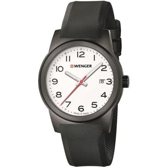 Wenger Men's 01.0441.150 Field Color Black Silicone Watch