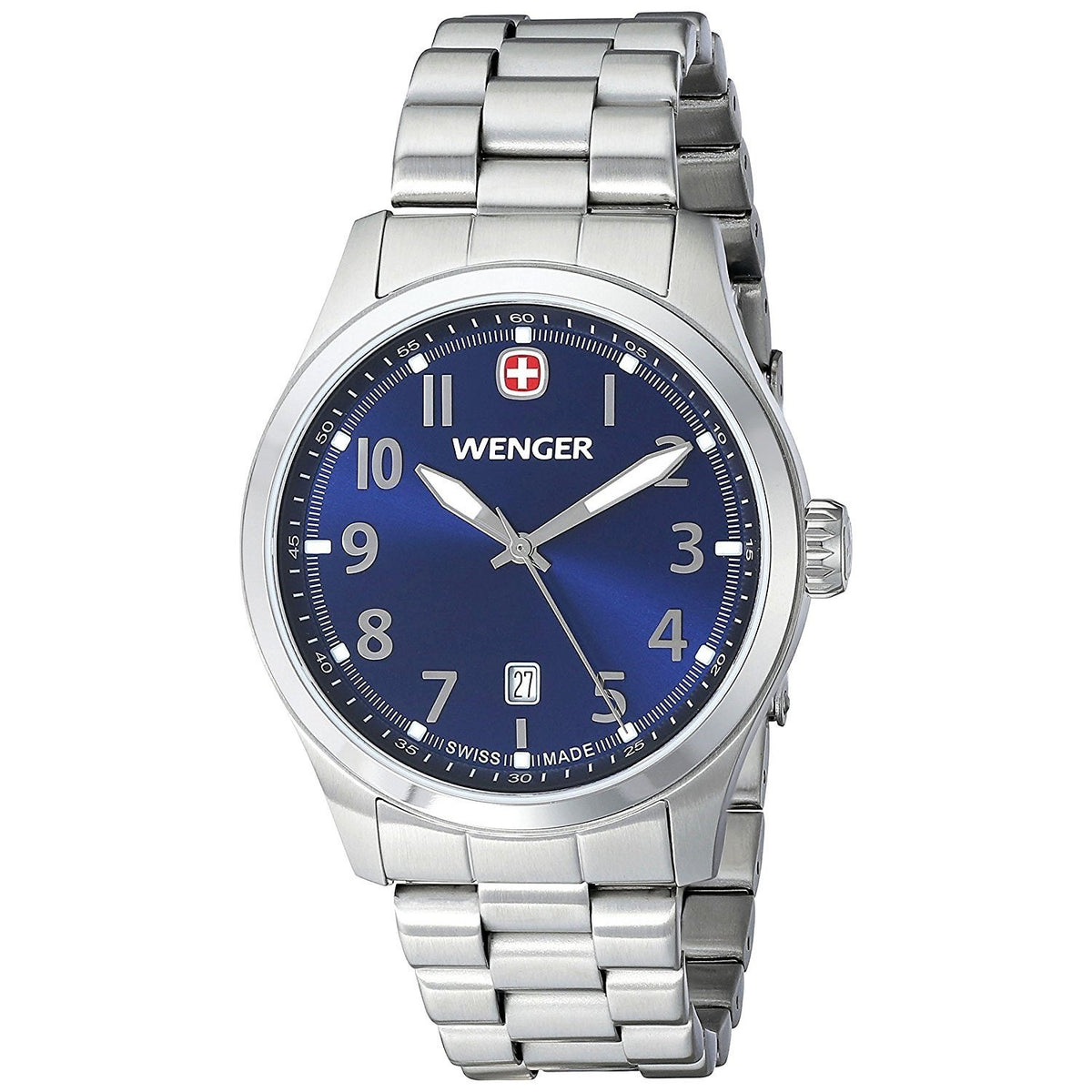 Wenger Men&#39;s 01.0541.118 Terragraph Stainless Steel Watch