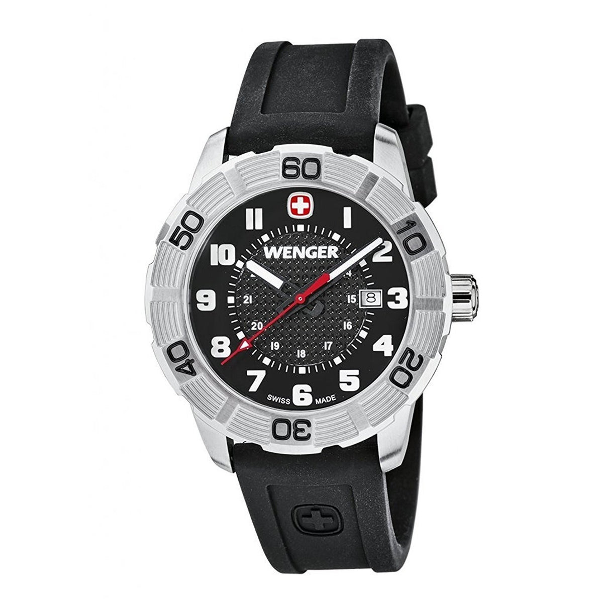 Wenger Men&#39;s 01.0851.101 Roadster Black Rubber Watch