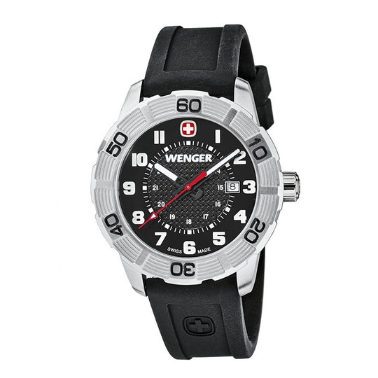 Wenger Men's 01.0851.101 Roadster Black Rubber Watch
