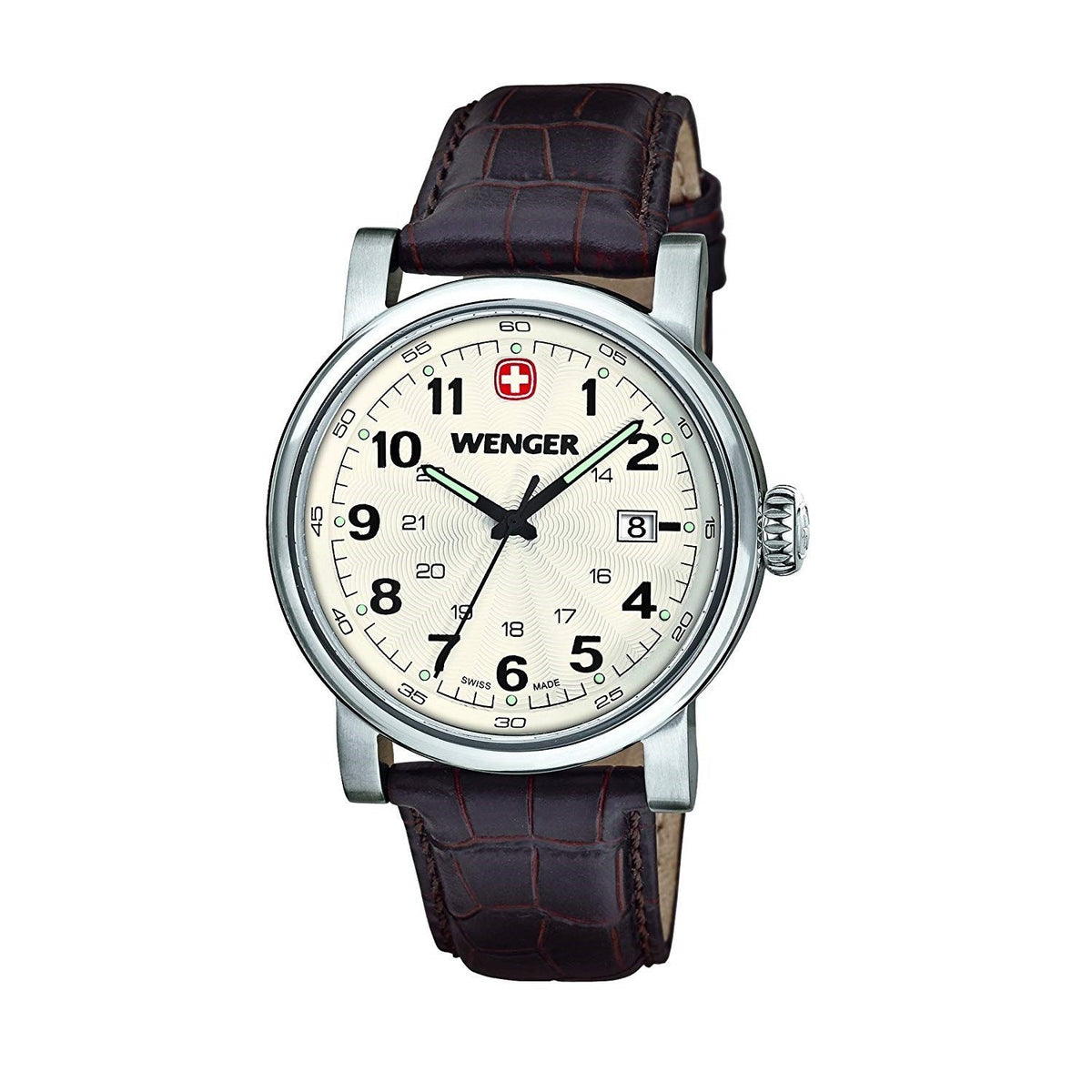 Wenger Men's 01.1041.101 Classic Brown Leather Watch
