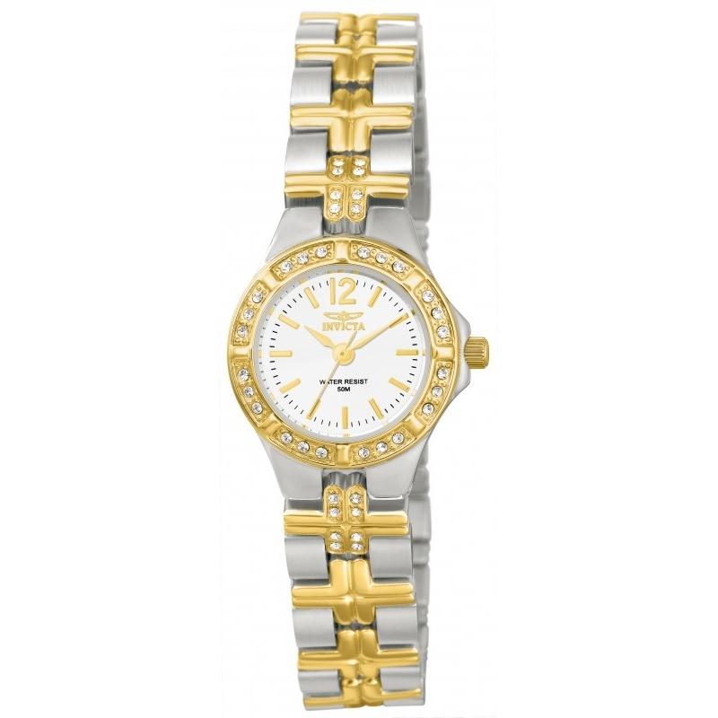 Invicta Women&#39;s 0127 Wildflower Mechanical Gold-Tone and Silver Stainless Steel Watch