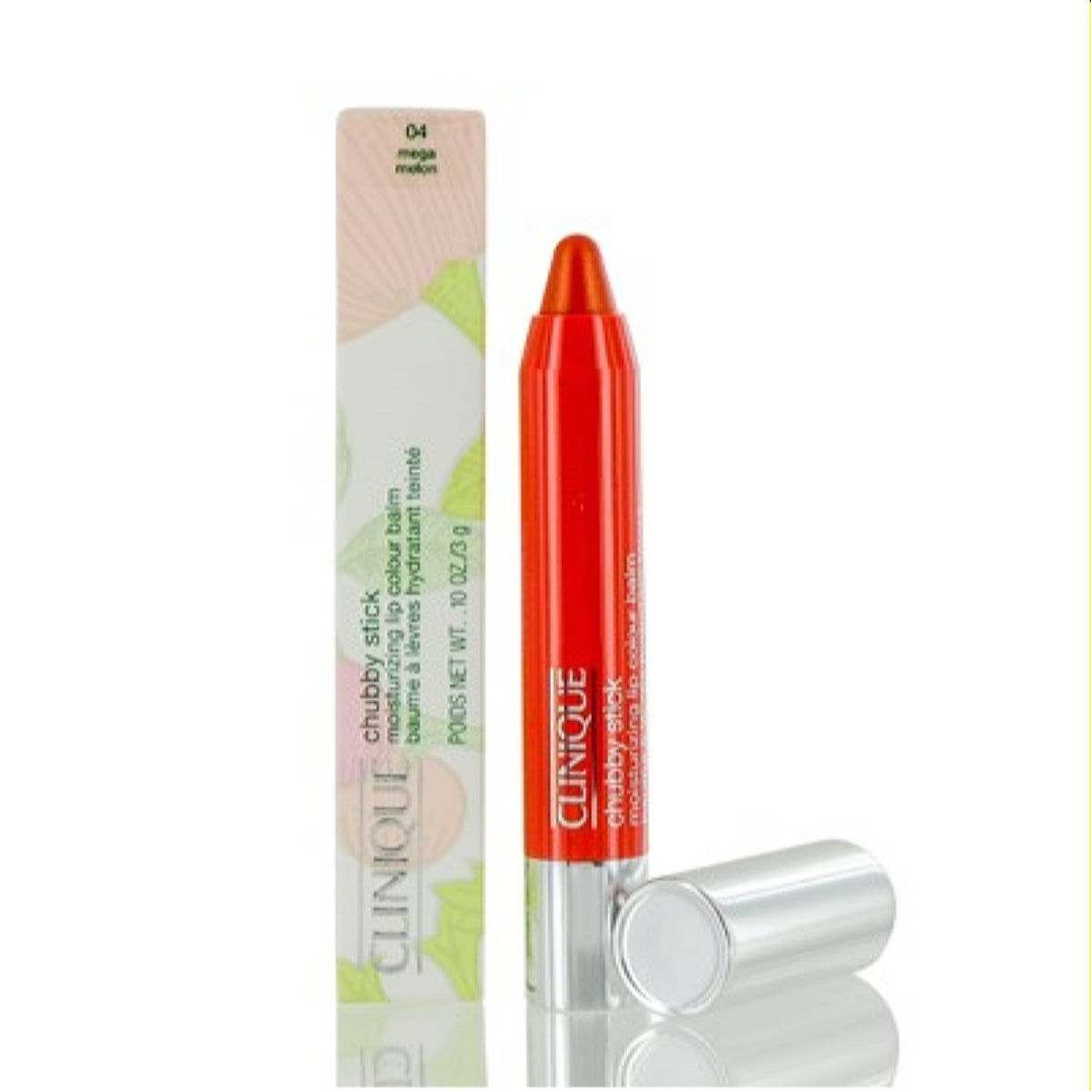 Clinique Chubby Stick Moisturizing Lip Colour Balm 04 Mega Melon.1 Oz 749K-04