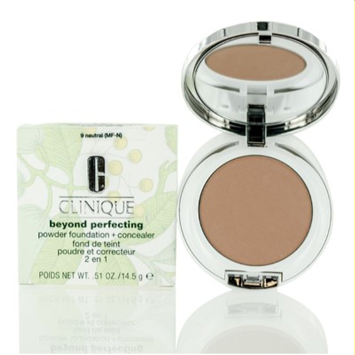 Clinique Beyond Perfecting Powder Foundation+Conceal 9 Neutral 0.51Oz(15Ml) ZGH6-09