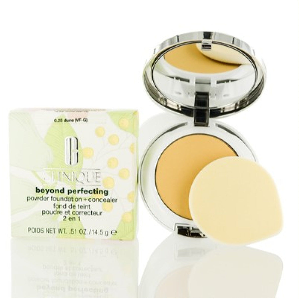 Clinique Beyond Perfecting Powder Foundation+Concealer 0.25 Dune 0.51Oz(15Ml) ZGH6-AA