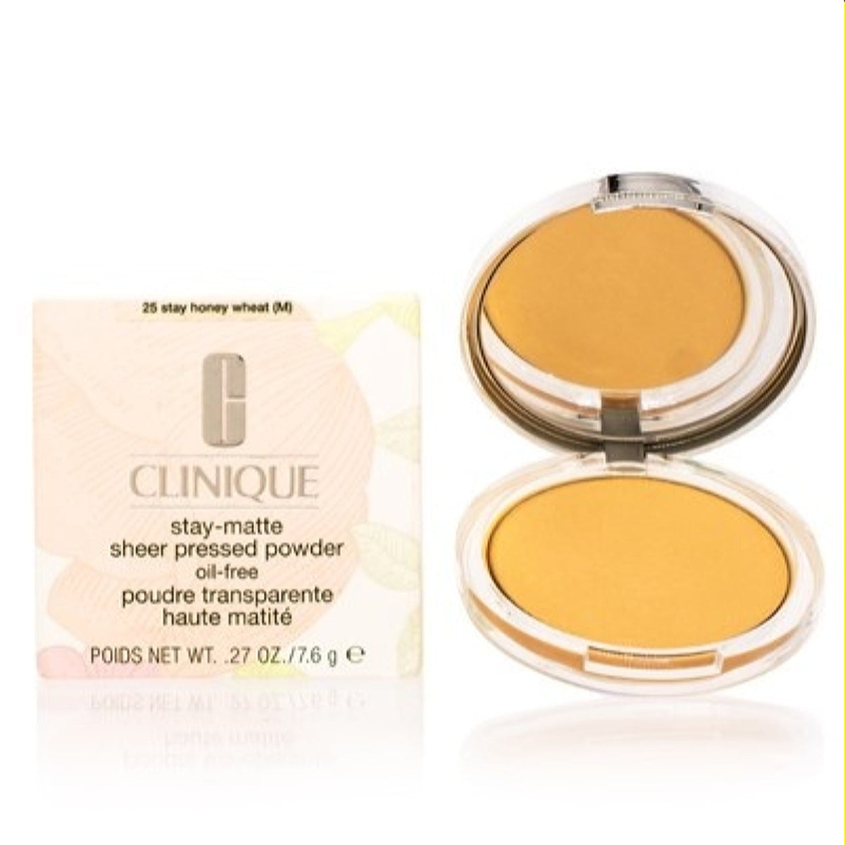 Clinique Stay-Matte Sheer Pressed Powder 25 Stay Honey Wheat For Men .27 Oz 645J25