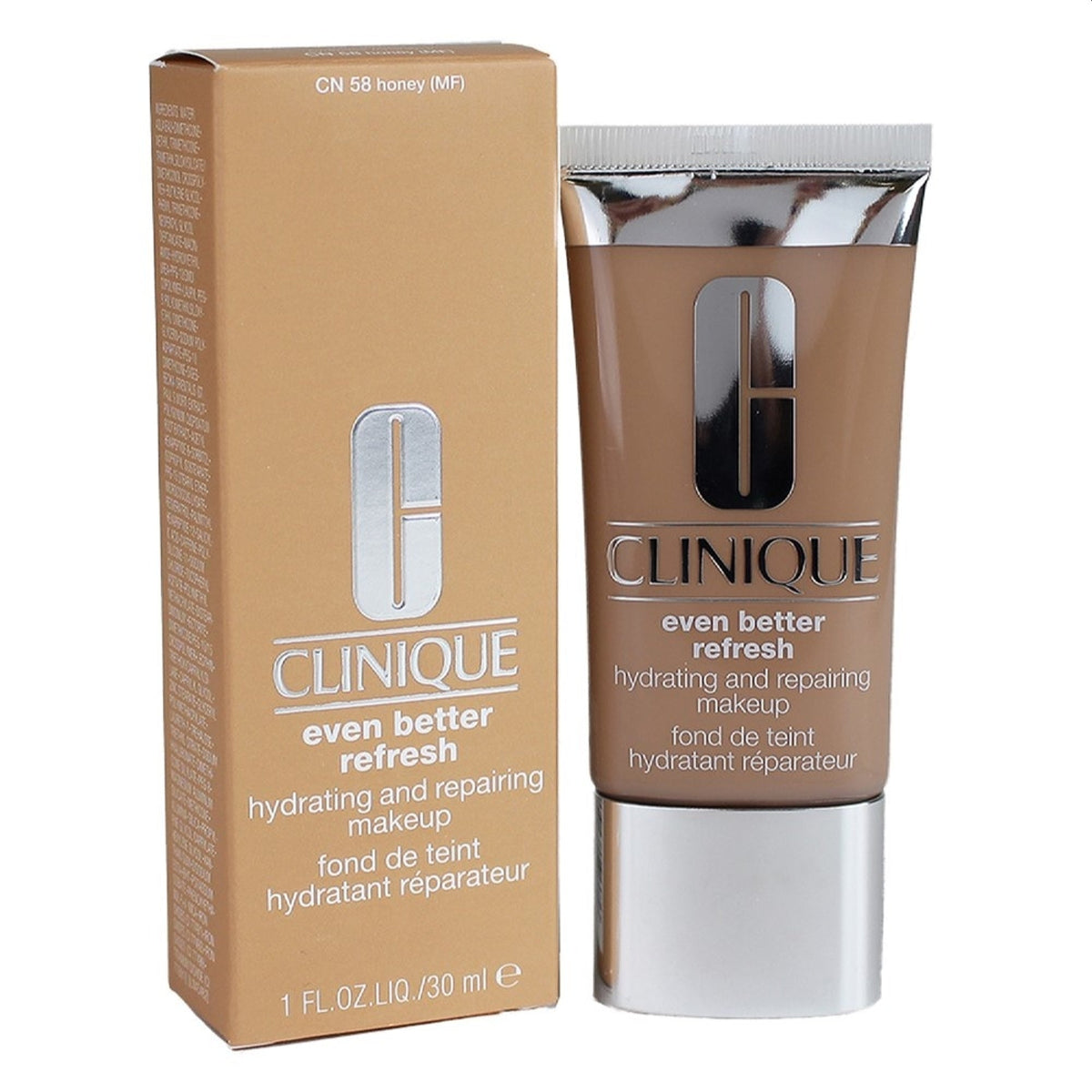 Clinique Even Better Refresh Foundation Cn 58 Honey (Mf) 1.0 Oz (30 Ml) K733140112