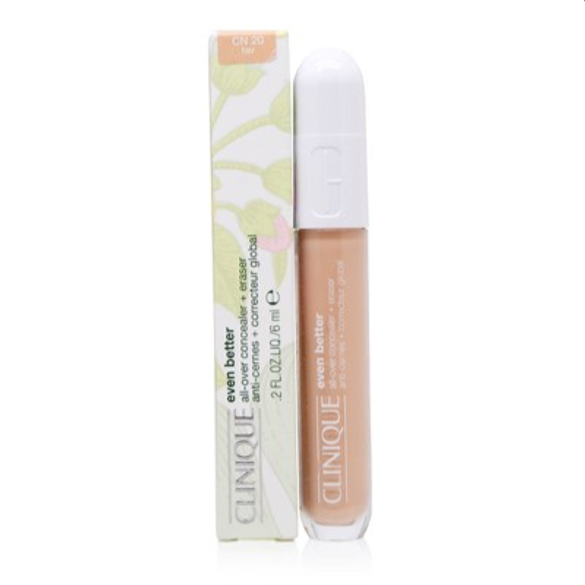 Clinique Even Better All-Over Concealer + Eraser Cn 20 Fair 0.2 Oz KF54-02