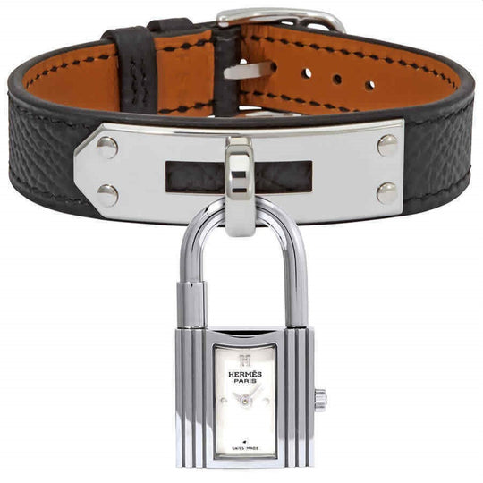 Hermes Women's 023723WW00 Kelly Black Leather Watch