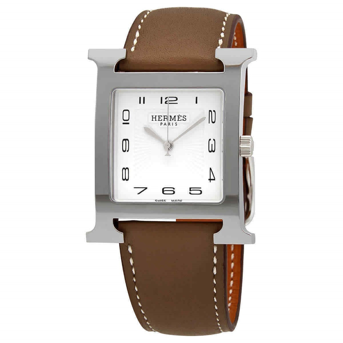 Hermes Women's 036835WW00 Heure H Brown Leather Watch