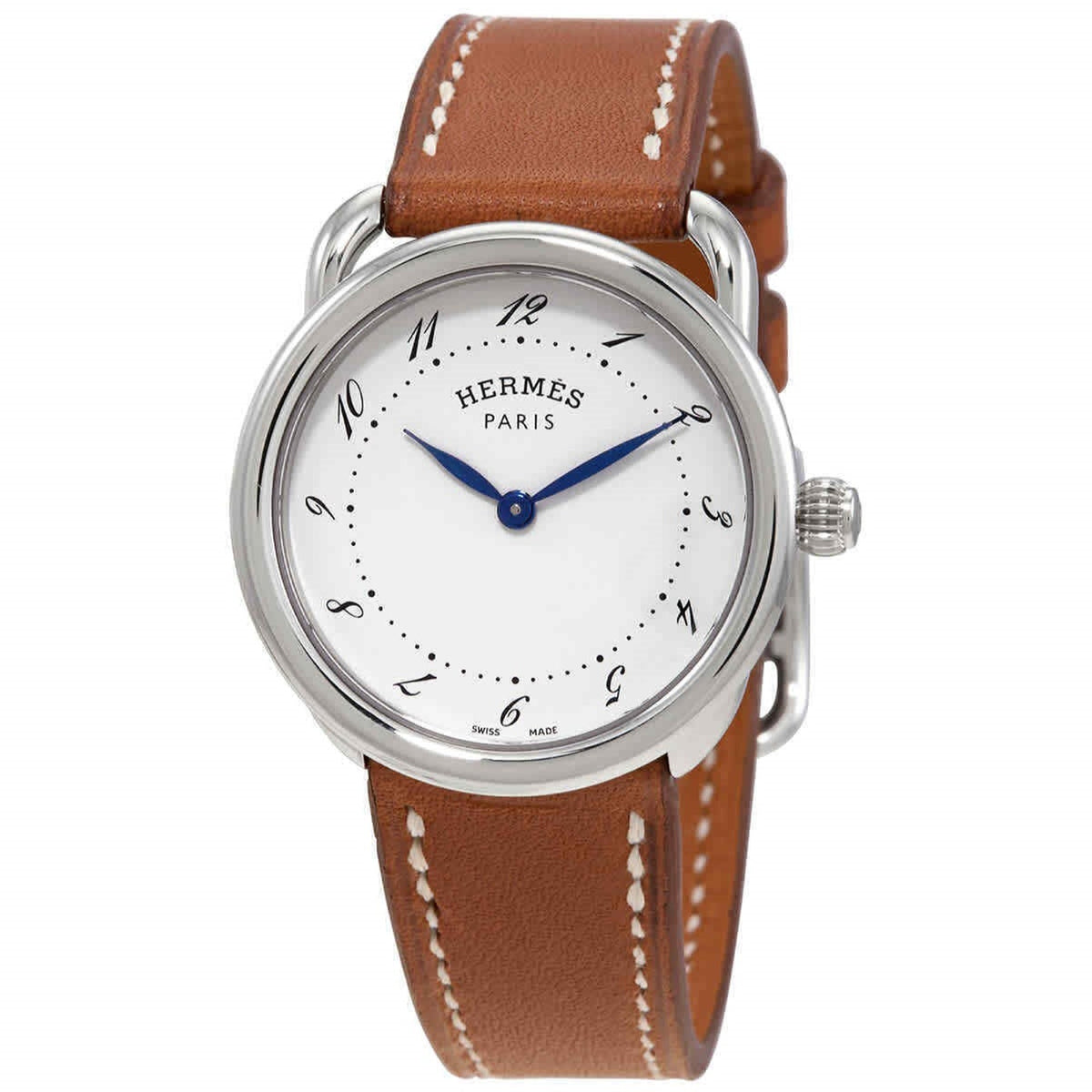 Hermes Women's 040135WW00 Arceau Brown Leather Watch