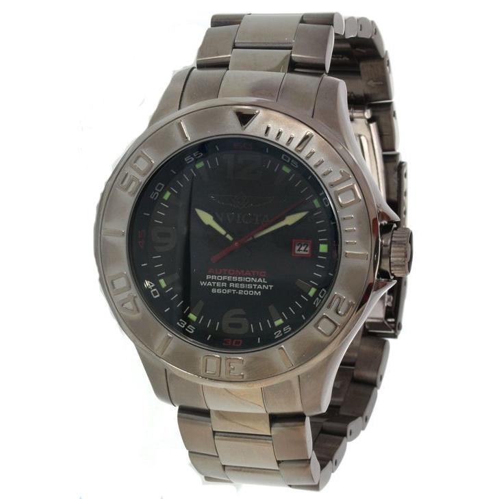Invicta Men's 0422 Pro Diver Gunmetal Stainless Steel Watch