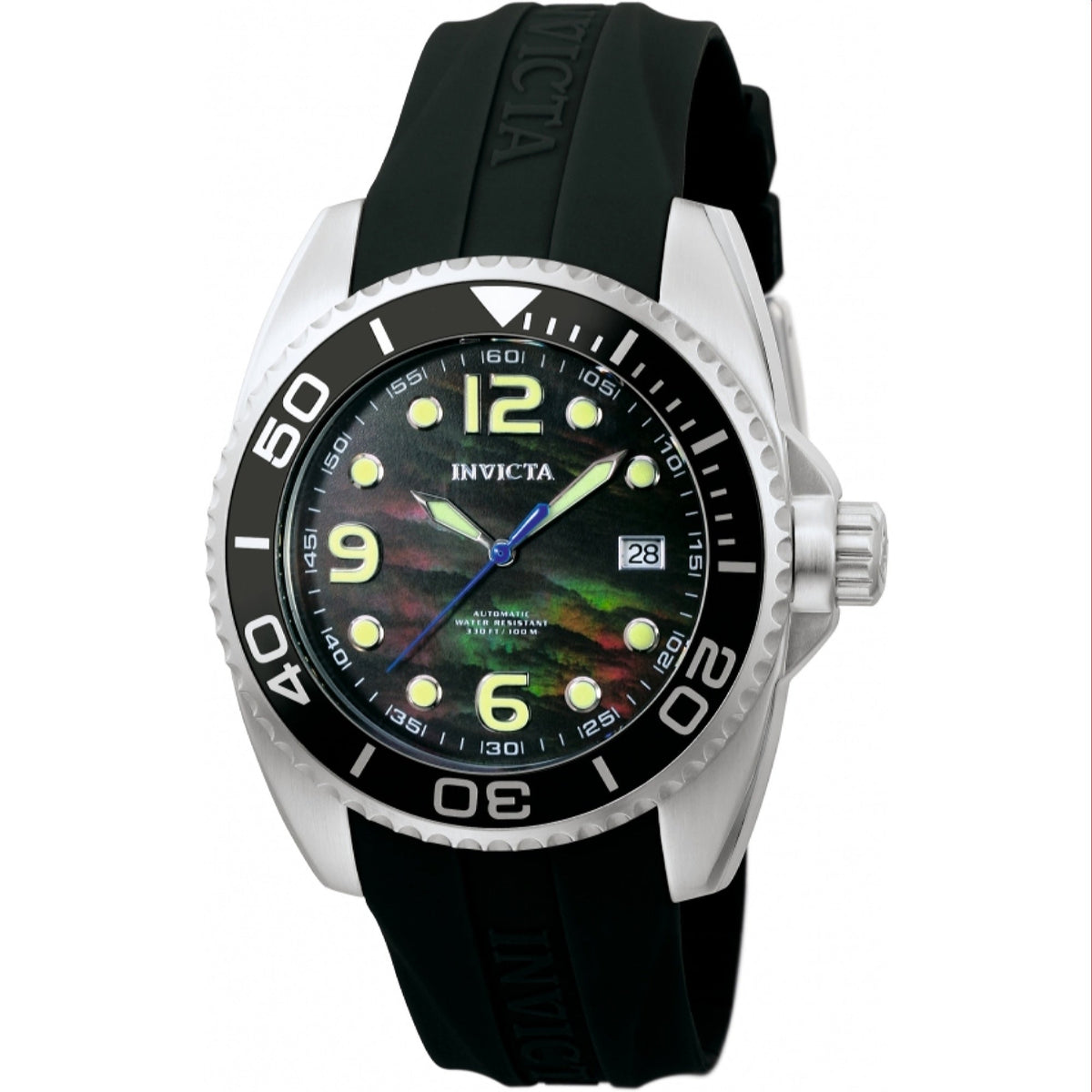 Invicta Men's 0467 Pro Diver Automatic Black Polyurethane Watch