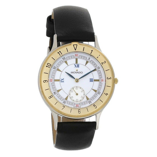 Movado Men's 0601916 Sport Gentry Black Leather Watch