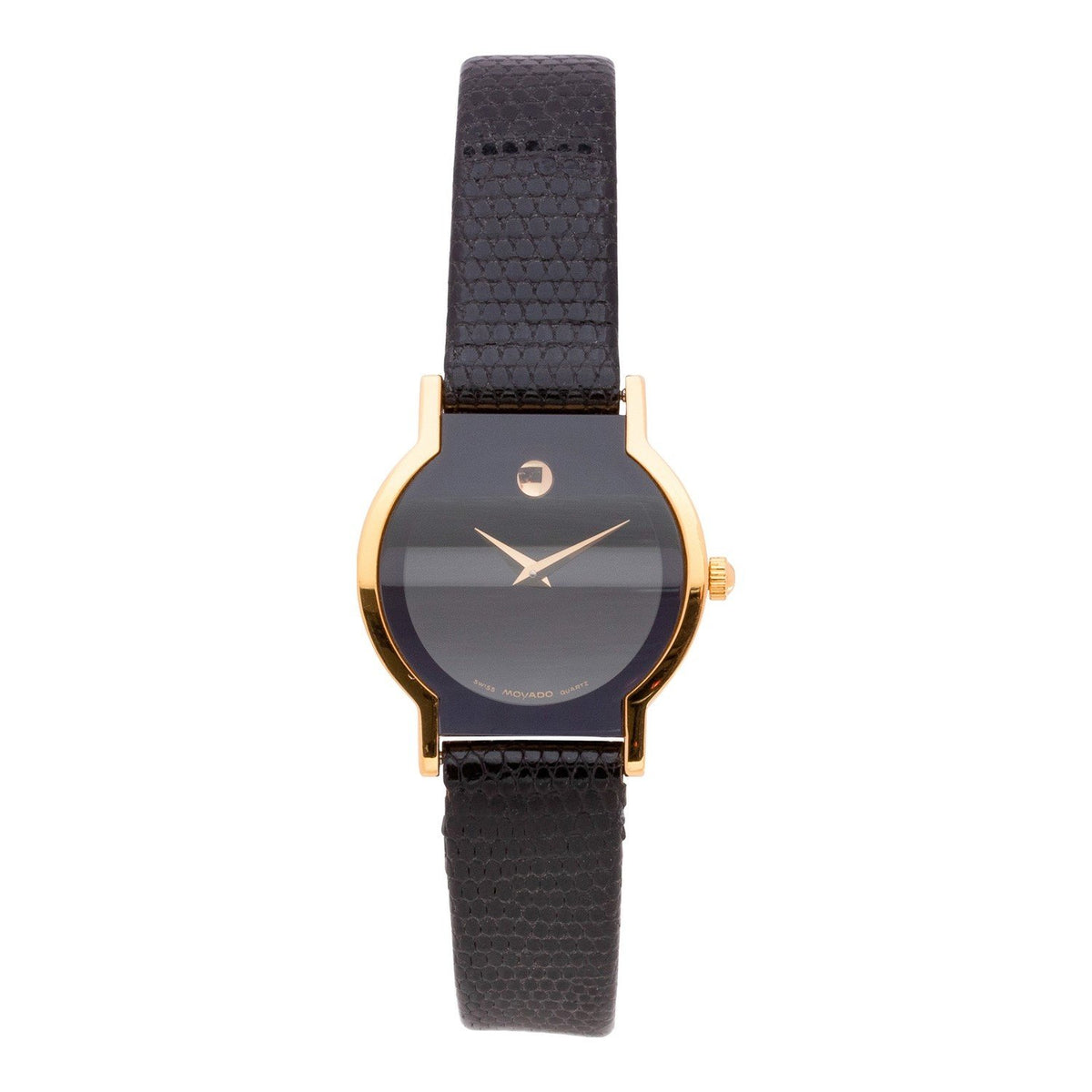 Movado Women&#39;s 0602773 Horizon Black Leather Watch