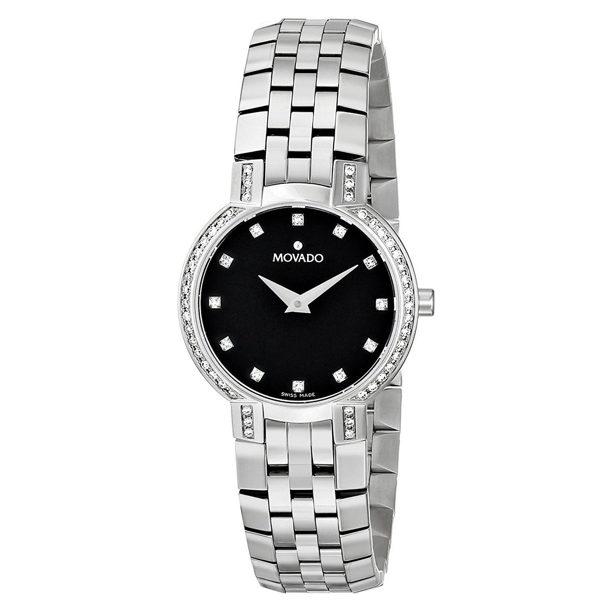 Movado Women's 0605586 Faceto Diamond Stainless Steel Watch