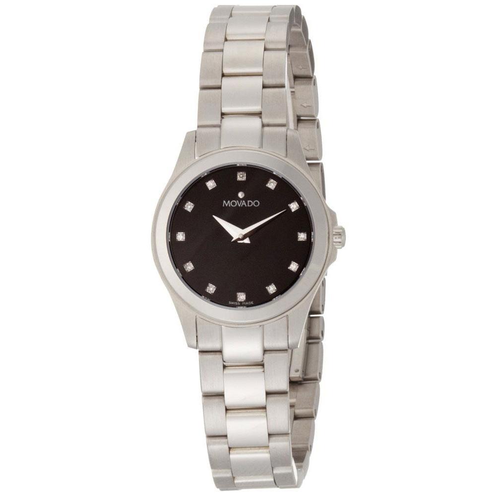 Movado Women's 0605963 Junior Sport Diamond Stainless Steel Watch