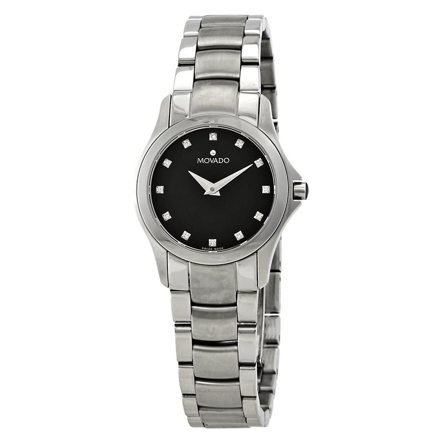 Movado Women&#39;s 0606186 Masino Diamond Stainless Steel Watch