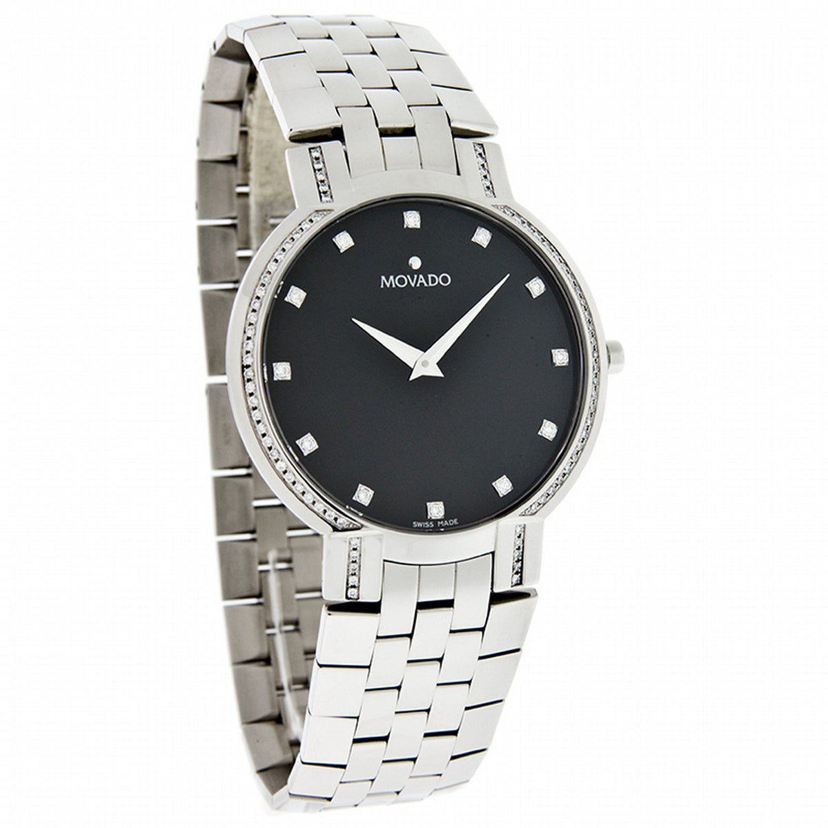 Movado Men's 0606237 Faceto Diamond Stainless Steel Watch