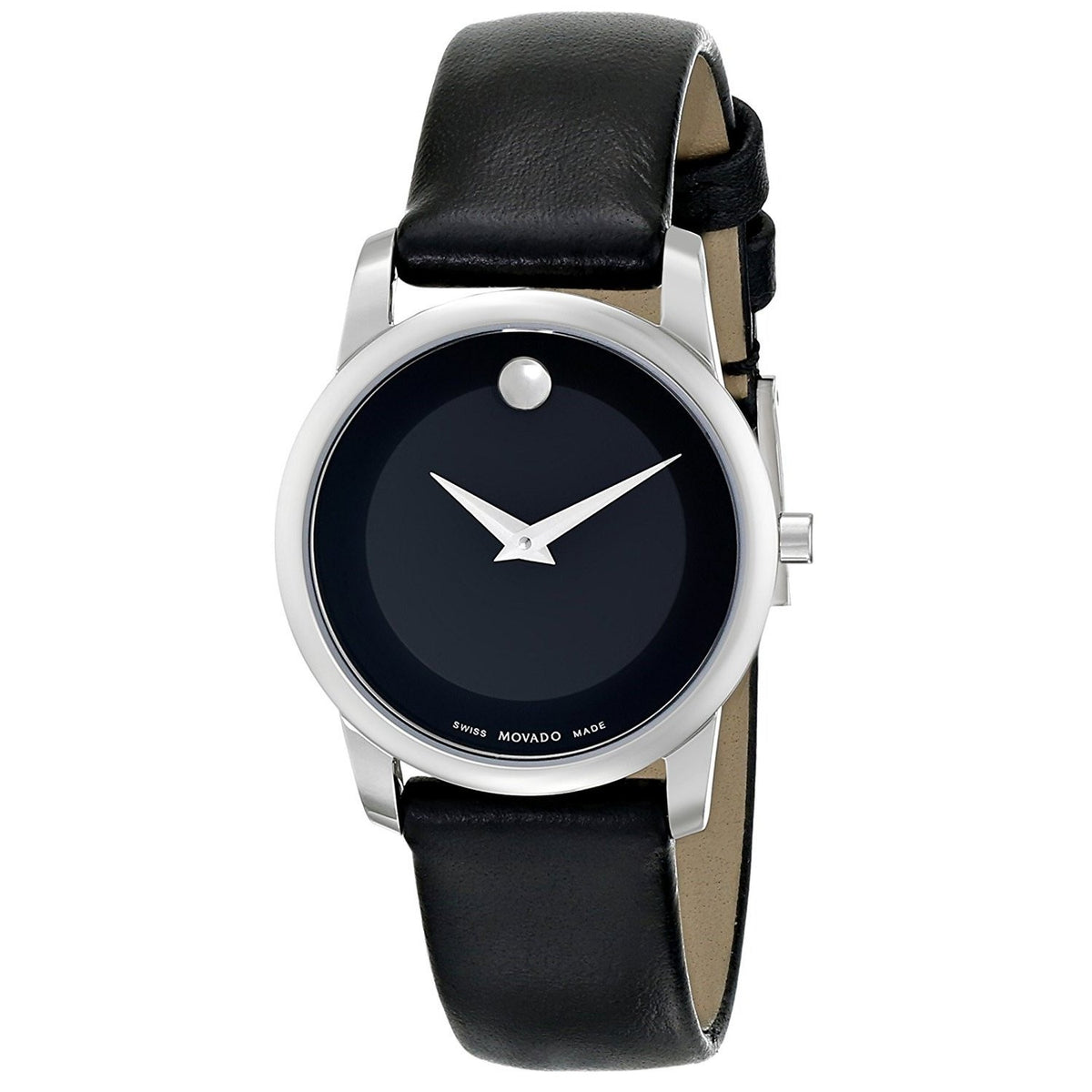 Movado Women's 0606503 Museum Black Leather Watch