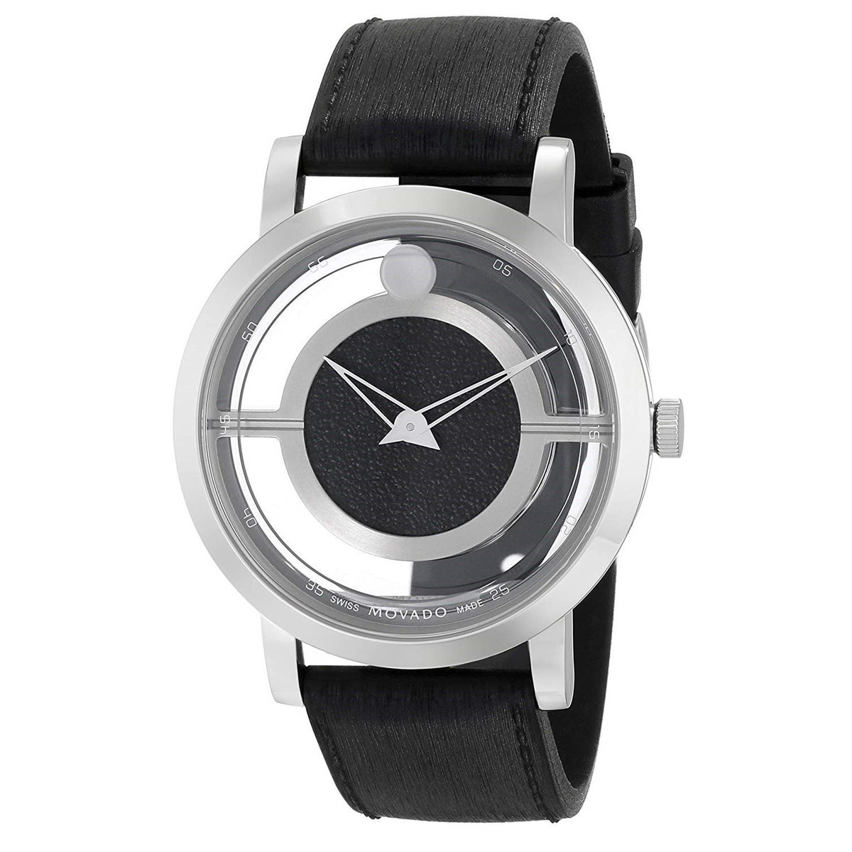 Movado Men's 0606567 Museum Black Rubber Watch