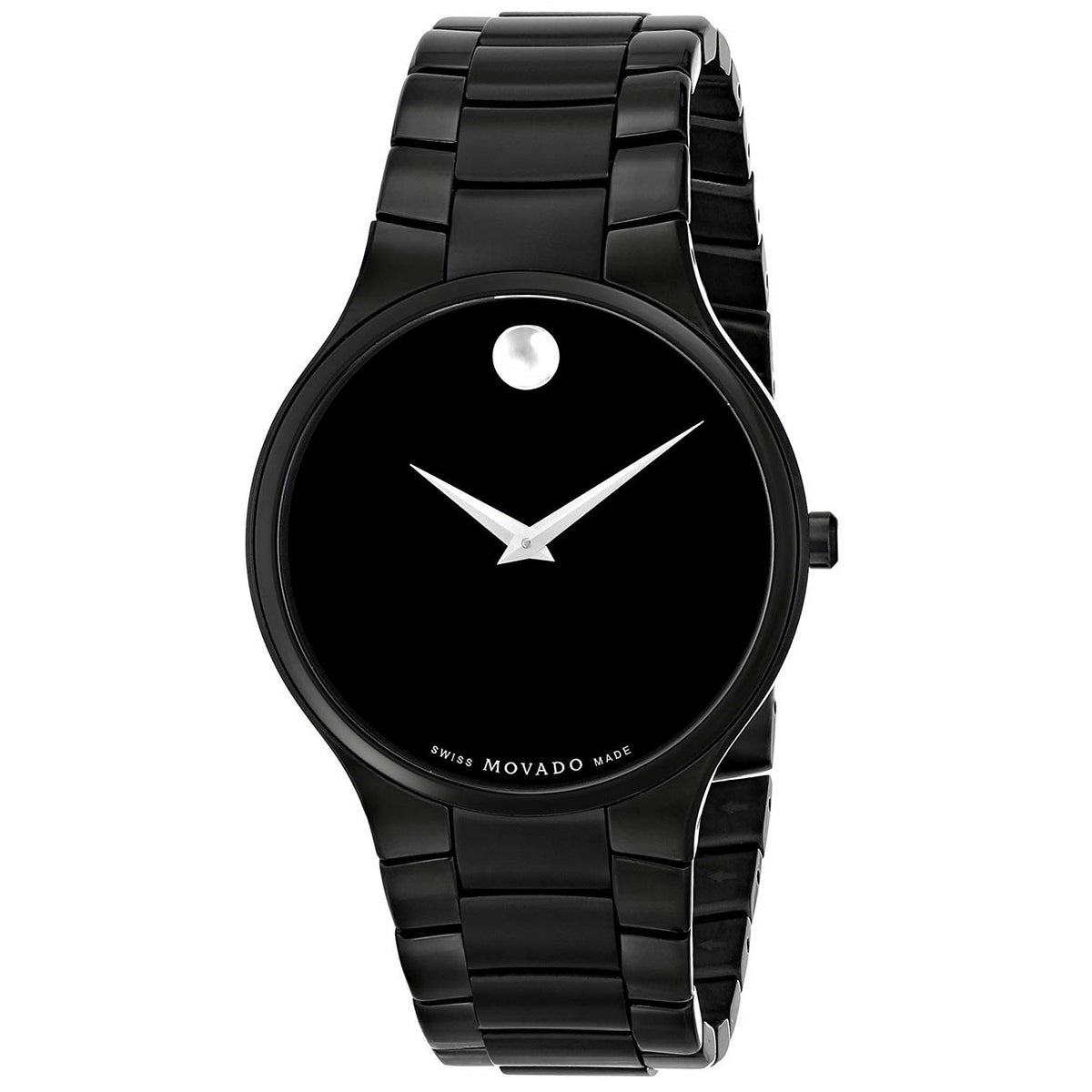 Movado Men's 0606594 Serio Black Stainless Steel Watch