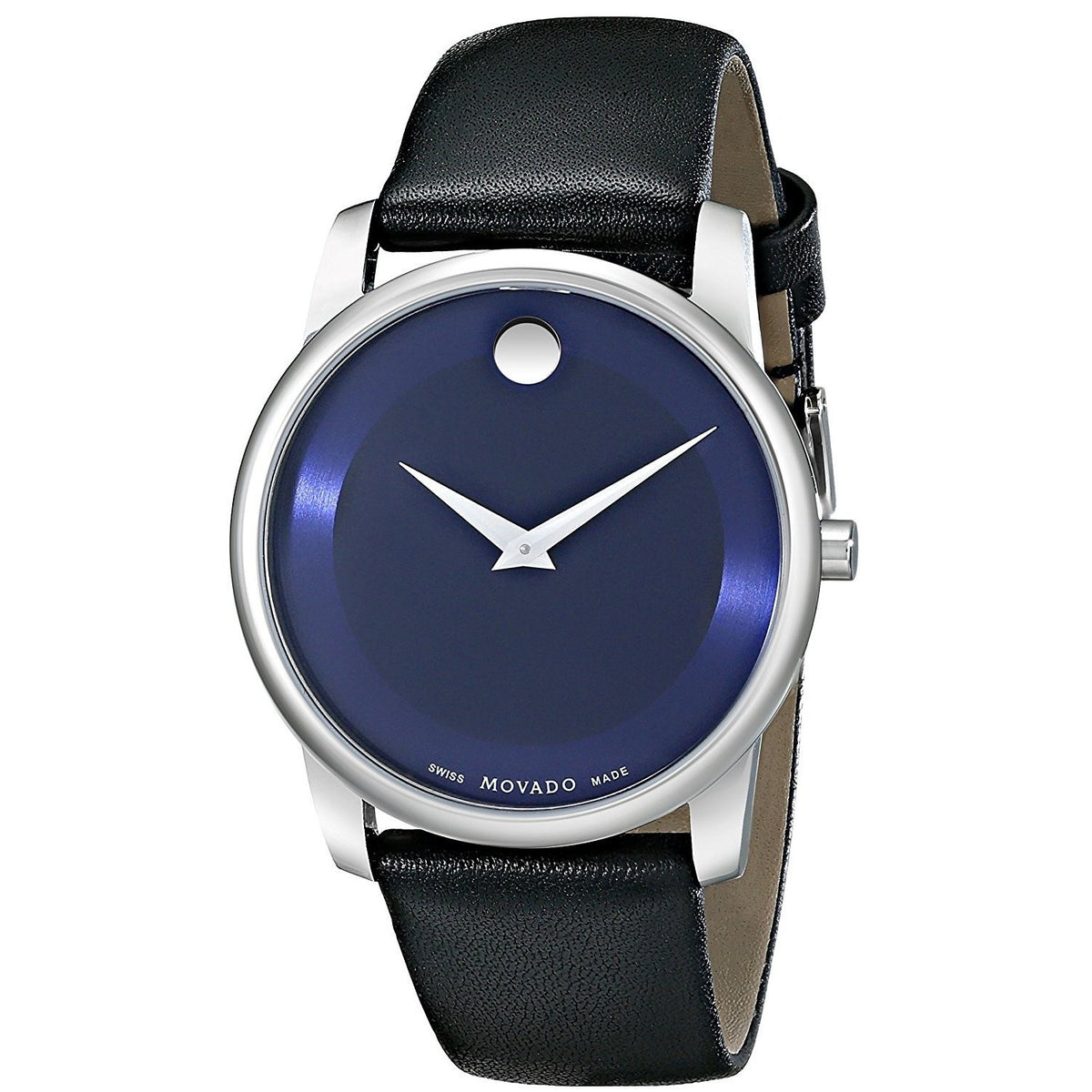 Movado Women's 0606610 Museum Black Leather Watch