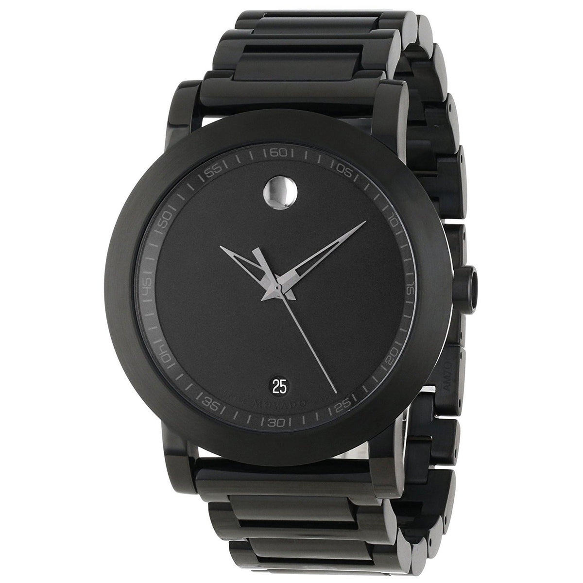 Movado Men's 0606615 Museum Black Stainless Steel Watch