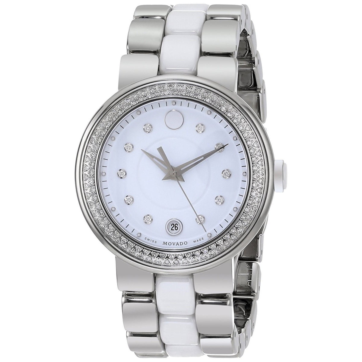Movado Women's 0606625 Cerena Diamond Two-Tone Stainless steel and Ceramic Watch