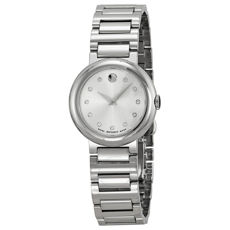 Movado Women's 0606789 Concerto Diamond Stainless Steel Watch