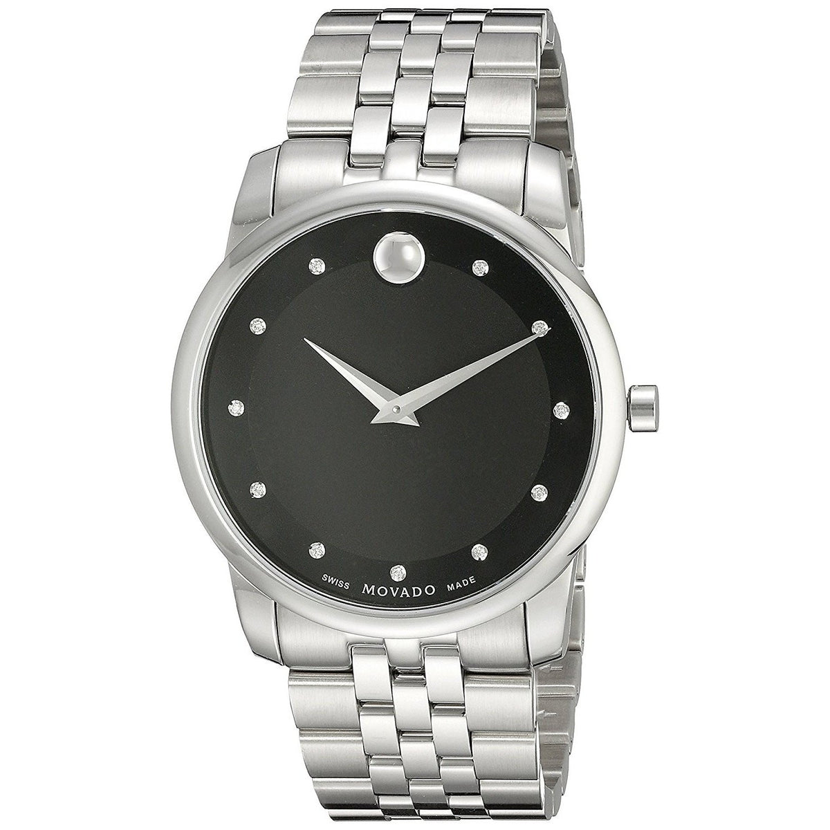 Movado Men's 0606878 Museum Diamond Stainless Steel Watch