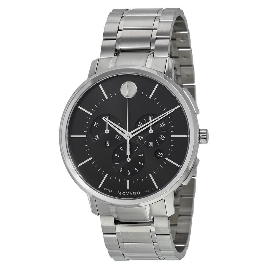 Movado Men's 0606886 Ultra Thin Chronograph Stainless Steel Watch
