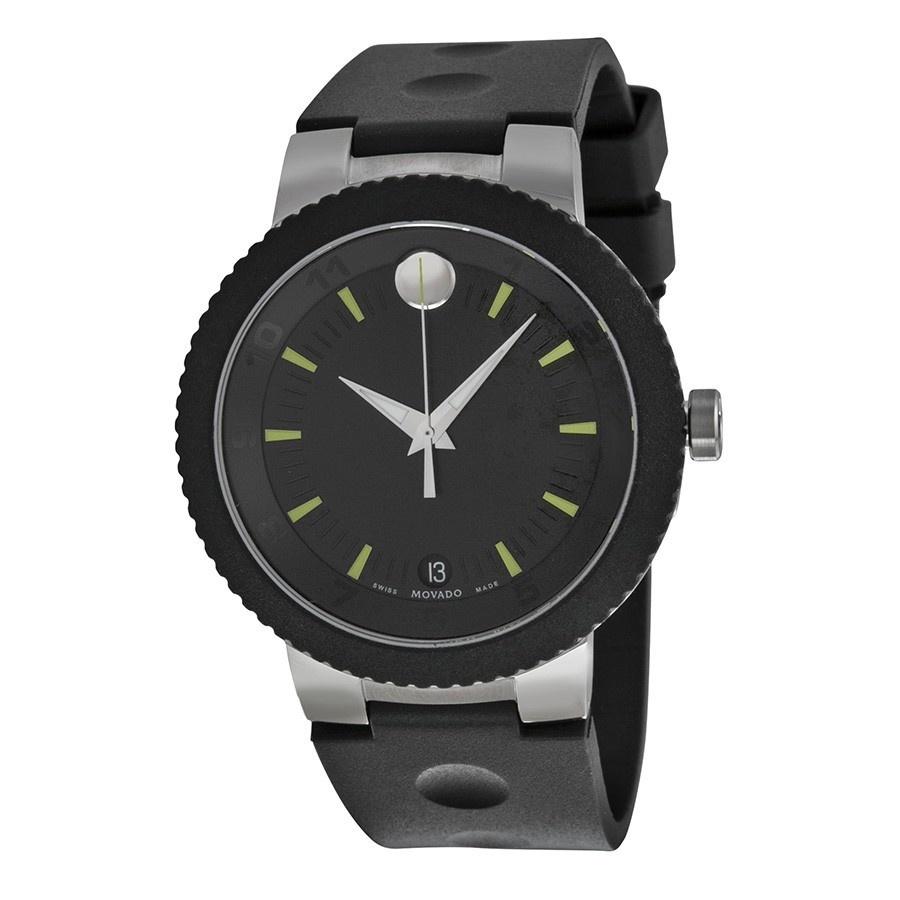 Movado Men's 0606928 Sport Edge Black Rubber Watch