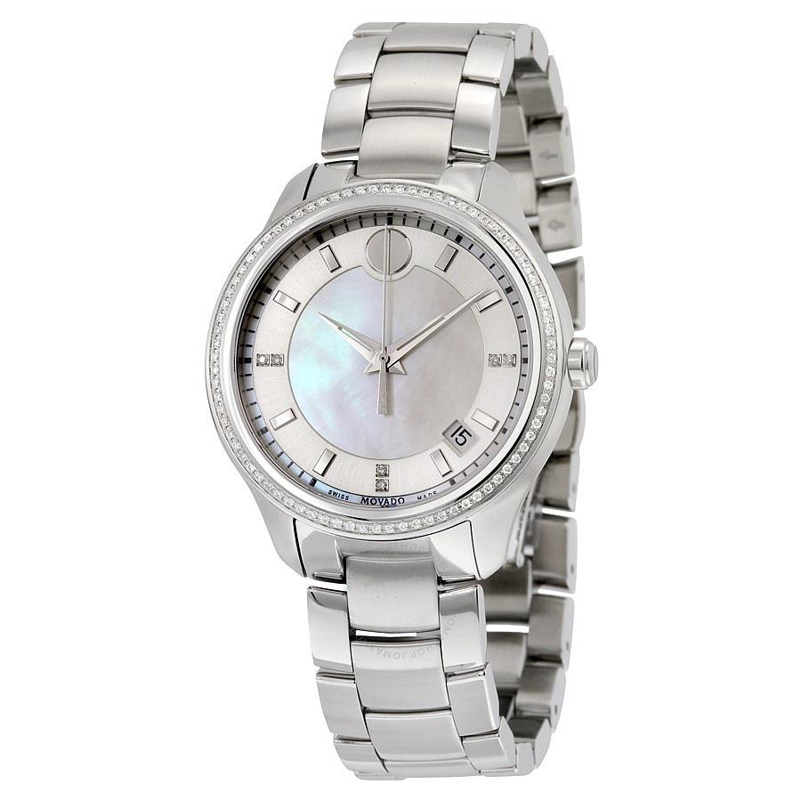Movado Women's 0606981 Bellina Diamond Stainless Steel Watch