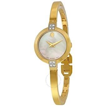 Movado Women&#39;s 0607000 Bela Dot Gold-Tone Stainless Steel Watch