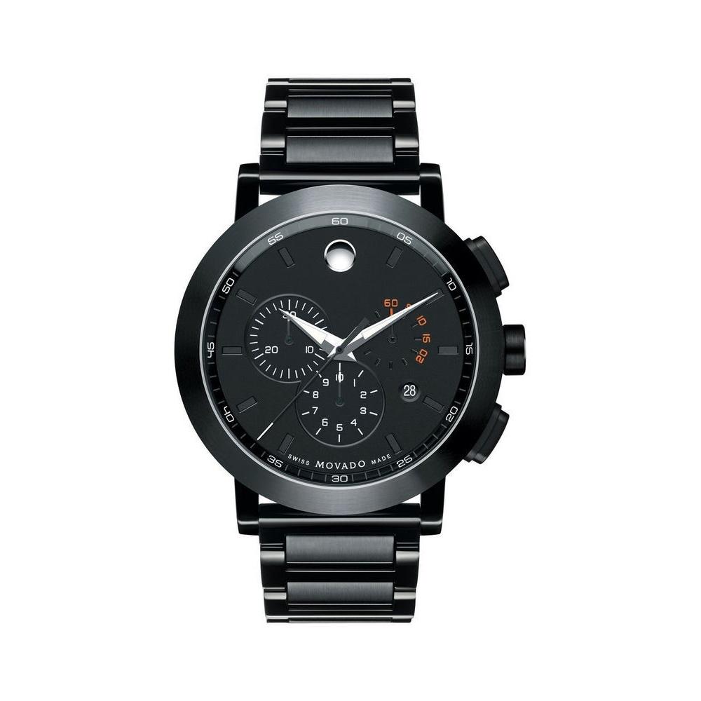 Movado Men&#39;s 0607001 Casual Chronograph Black Black PVD-Finished Stainless Steel Watch