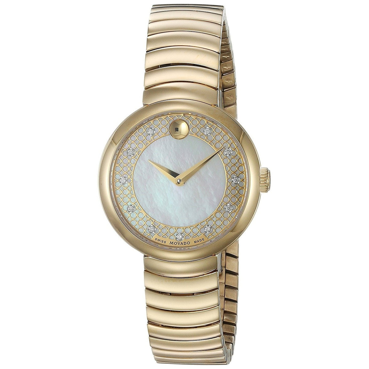 Movado Women's 0607045 Myla Diamond Gold-Tone Stainless Steel Watch